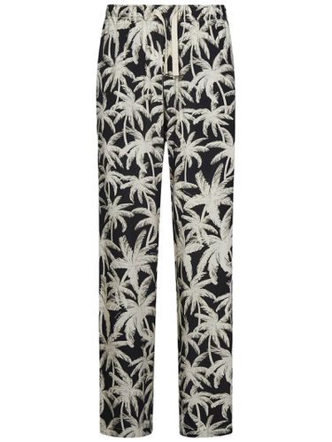 Printed Viscose Pyjama Pant - Palm Angels - Modalova