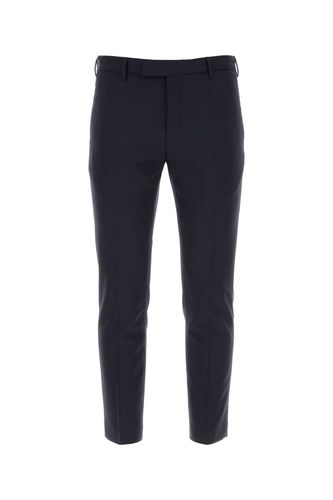 Midnight Blue Stretch Wool Edge Cigarette Pant - PT Torino - Modalova