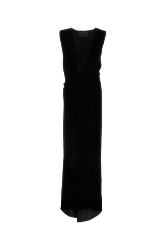 Black Velvet Long Dress - Valentino Garavani - Modalova