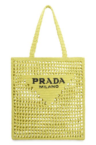 Prada Raffia Tote Bag - Prada - Modalova