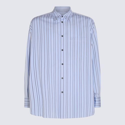 Off-White Navy Cotton Stripe Shirt - Off-White - Modalova