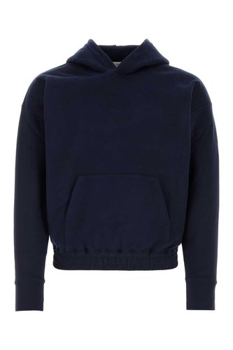 Dark Blue Cotton Sweatshirt - Saint Laurent - Modalova