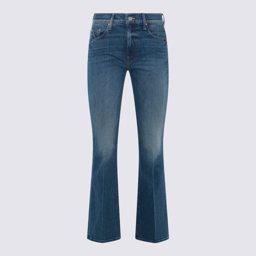 Mother Navy Blue Cotton Blend Jeans - Mother - Modalova