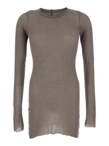 Long-sleeve T-shirt In Viscose And Silk Blend Man - Rick Owens - Modalova