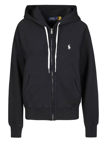 Logo Embroidered Zip-up Hoodie - Polo Ralph Lauren - Modalova