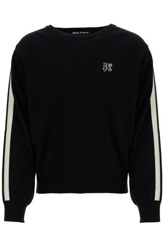 Pa Monogram Track Sweater - Palm Angels - Modalova