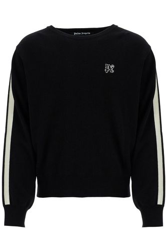 Track Band Pullover Sweater With - Palm Angels - Modalova