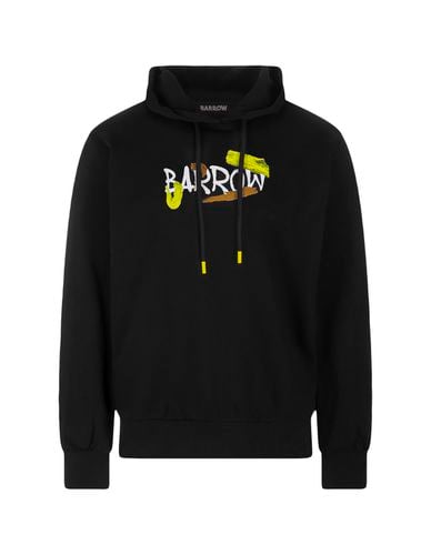 Hoodie With Lettering And Graphic Print - Barrow - Modalova