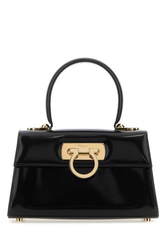 Black Leather Mini Iconic Handbag - Ferragamo - Modalova