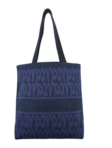 Moncler Logo Embroidered Knit Tote - Moncler - Modalova