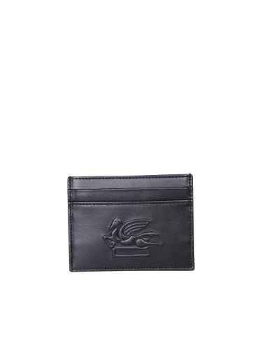 Etro Macro Logo Black Cardholder - Etro - Modalova