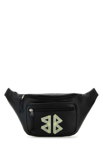 Black Leather Explorer Belt Bag - Balenciaga - Modalova