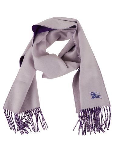 Embroidered Knight Solid Scarf - Burberry - Modalova