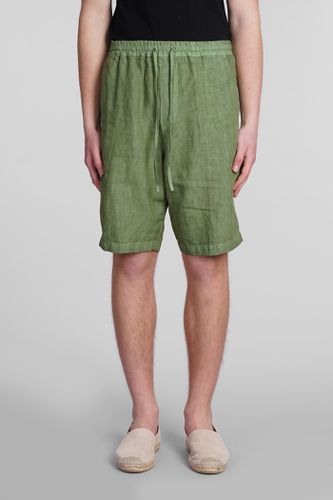 Lino Shorts In Green Linen - 120% Lino - Modalova