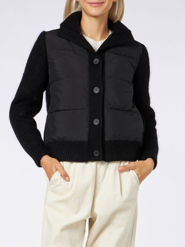 Woman Padded Jacket With Knitted Sleeves - MC2 Saint Barth - Modalova