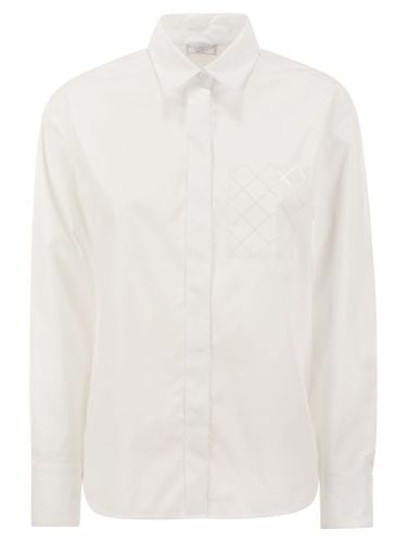 Stretch Cotton Poplin Shirt - Peserico - Modalova