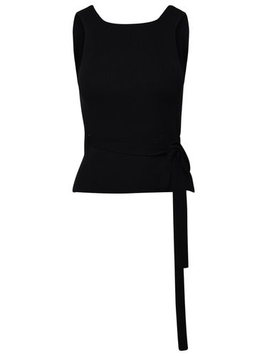 Patou Black Wool Blend Tank Top - Patou - Modalova