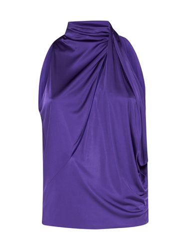 Versace Purple Viscose Top - Versace - Modalova