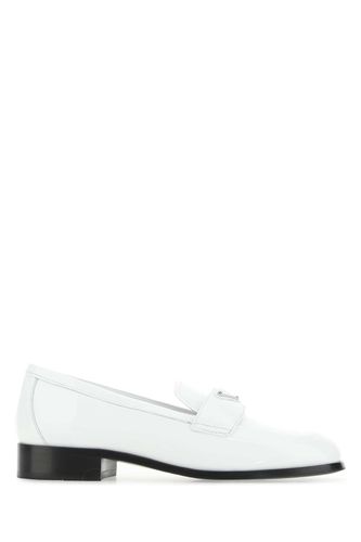 Prada White Leather Loafers - Prada - Modalova