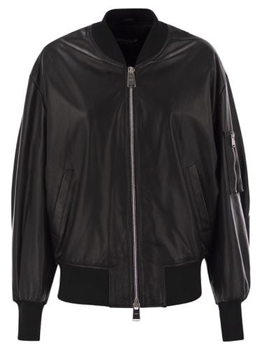 Dondup Loose Nappa Bomber Jacket - Dondup - Modalova