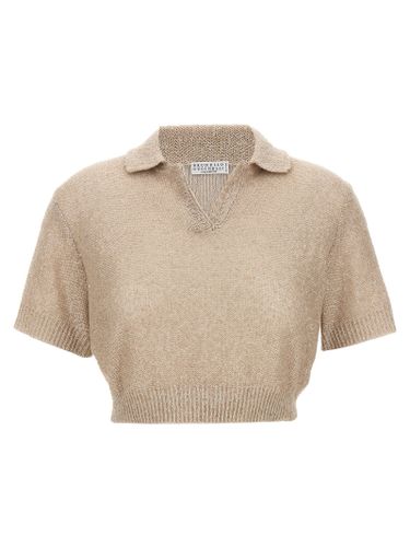 Sequin Polo Shirt - Brunello Cucinelli - Modalova