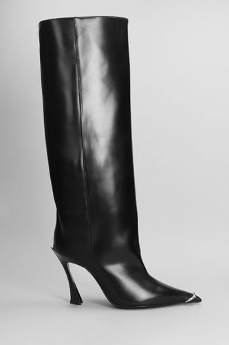 High Heels Boots In Leather - Mugler - Modalova