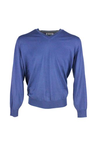 Long-sleeved V-neck Sweater - Brunello Cucinelli - Modalova