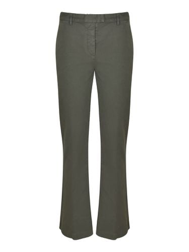 Slim Fit Flare Cuffs Trousers - Aspesi - Modalova