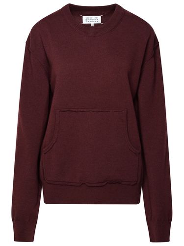 Burgundy Cashmere Blend Sweater - Maison Margiela - Modalova