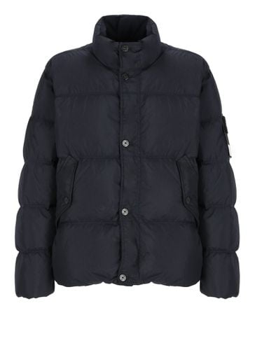 Stone Island Down Jacket With Logo - Stone Island - Modalova