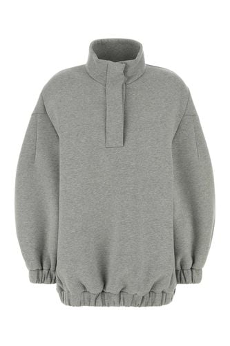 Grey Stretch Cotton Blend Sweatshirt - Dries Van Noten - Modalova