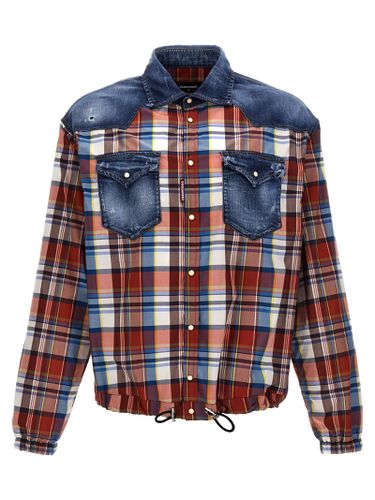 Dsquared2 mixed Drawstring Shirt - Dsquared2 - Modalova