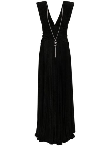 V Neck Long Dress - Elisabetta Franchi - Modalova