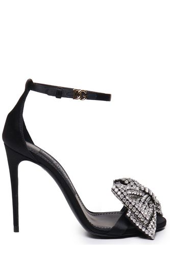 Embellished Satin Sandals - Dolce & Gabbana - Modalova