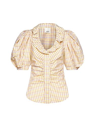 Striped Ruched Button-up Top - Isabel Marant - Modalova