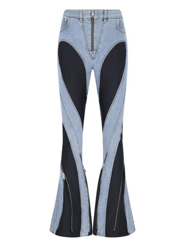 Mugler Zipped Jeans - Mugler - Modalova