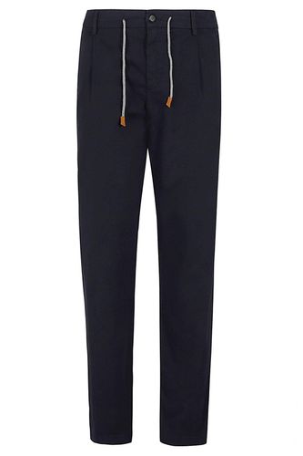 Drawstring Tapered-leg Trousers - Eleventy - Modalova