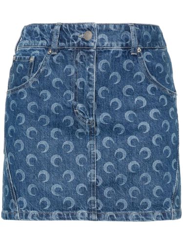 Deadstock Denim Mini Skirt - Marine Serre - Modalova