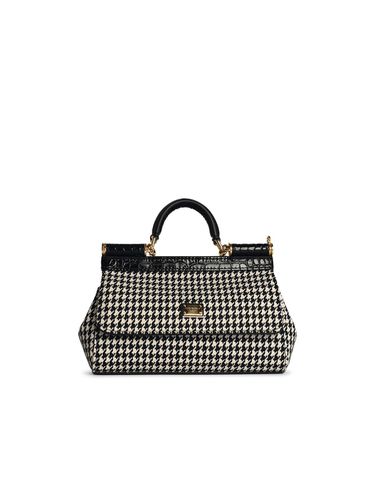 Small sicily Black Wool Blend Bag - Dolce & Gabbana - Modalova