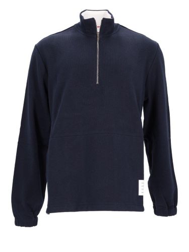 Classic 4-bar Half-zip Jersey Sweatshirt - Thom Browne - Modalova