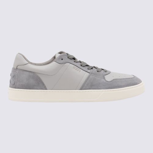 Tod's Grey Leather Sneakers - Tod's - Modalova