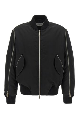 Arrow Embroidered Zip Bomber Jacket - Off-White - Modalova