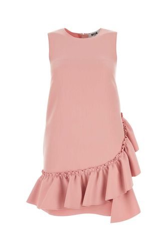 Pink Polyester Blend Mini Dress - MSGM - Modalova