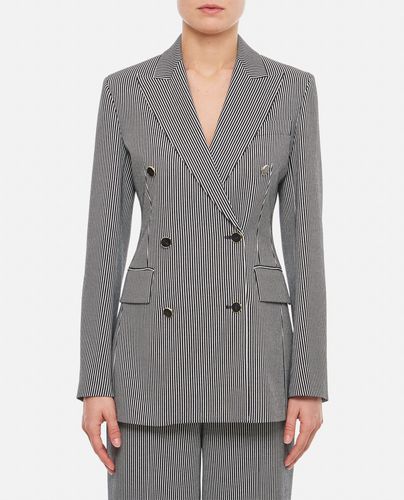 Cotton Linen Double Breasted Jacket - Max Mara - Modalova