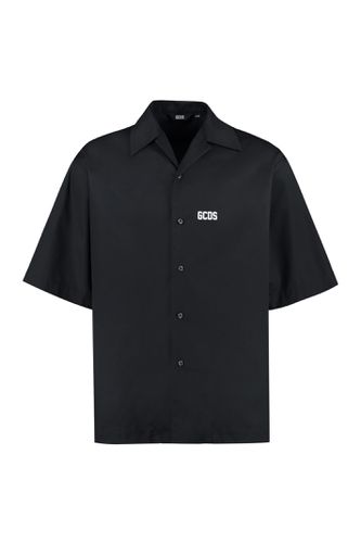 Short Sleeve Cotton Blend Shirt - GCDS - Modalova