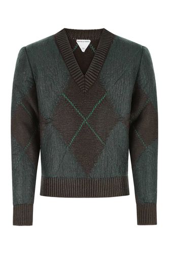 Embroidered Wool Blend Sweater - Bottega Veneta - Modalova