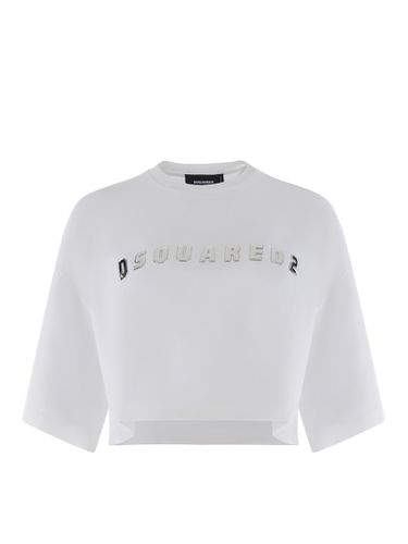 Cropped Oversize Fit T-shirt - Dsquared2 - Modalova