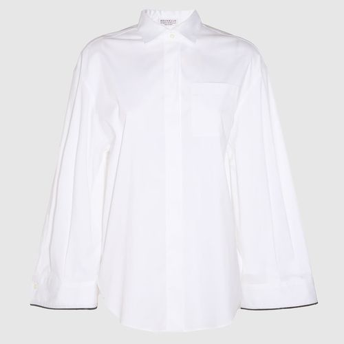 White Cotton Shirt - Brunello Cucinelli - Modalova