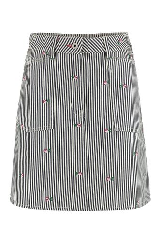 Kenzo Striped Denim Mini Skirt - Kenzo - Modalova