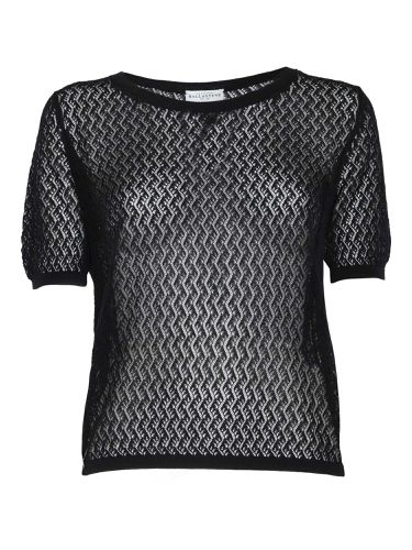 Ballantyne Black Perforated Sweater - Ballantyne - Modalova